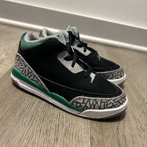 Nike Air Jordan kids retro 3 Pine Green 10c
